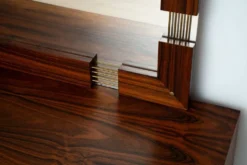 Miroir suédois du milieu du siècle avec console de coiffeuse – Ateljé Glas & Trä