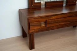 Miroir suédois du milieu du siècle avec console de coiffeuse – Ateljé Glas & Trä