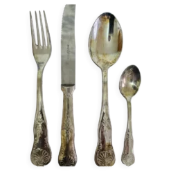 Ménagère ancienne 51 pièces métal argenté - Achille Princet - Style Louis X