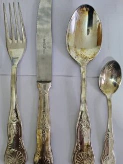 Ménagère ancienne 51 pièces métal argenté - Achille Princet - Style Louis X