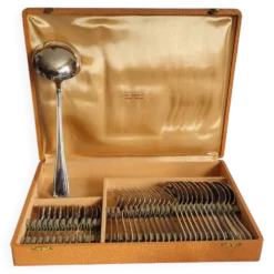 Ménagère Art déco en inox 37 pièces