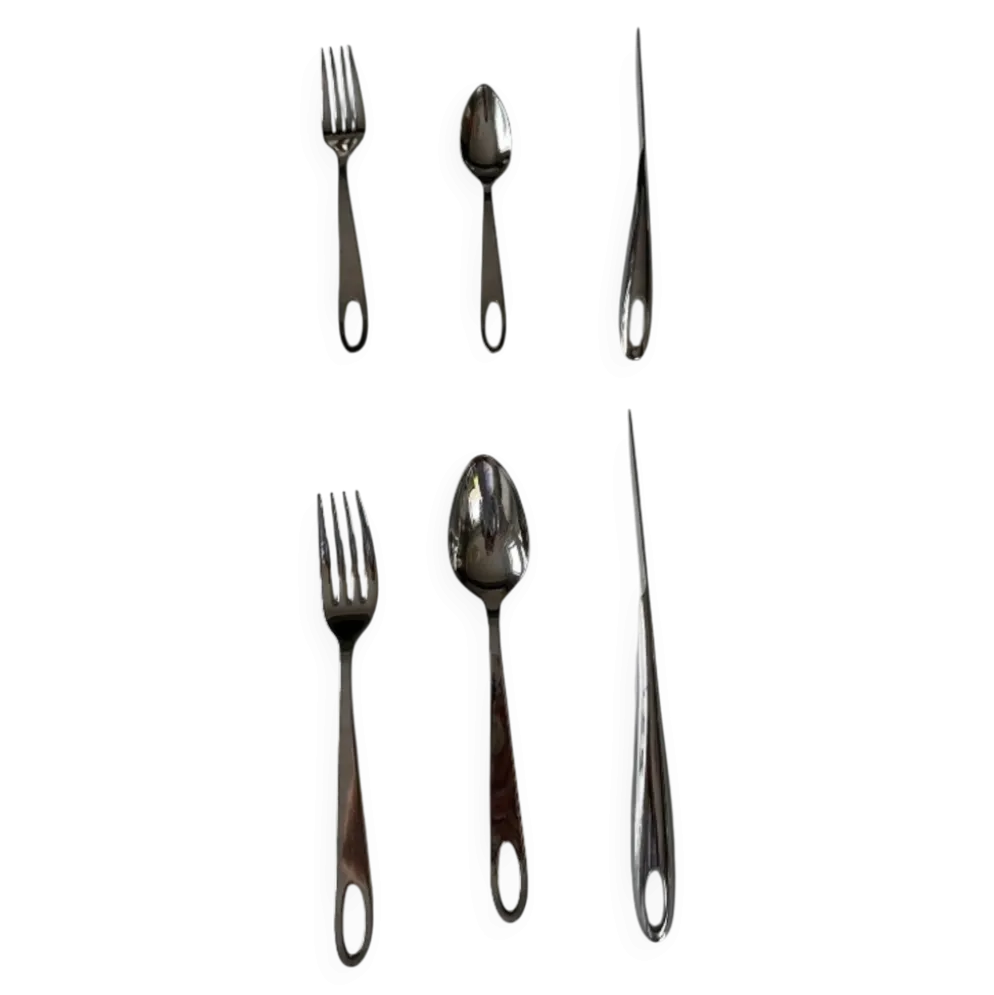 Ménagère complète, comprenant 72 couverts Alessi par Philippe Starck