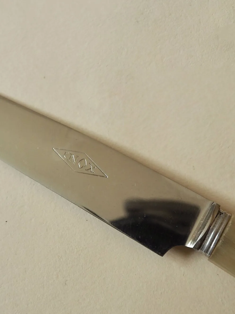 Ménagère de table en os - 28 pièces
