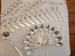 Ménagère en argent 37 pièces style Louis XV
