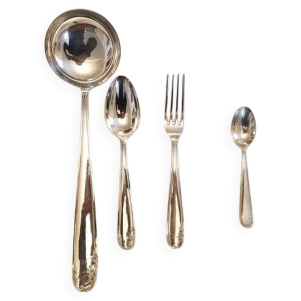 Ménagère en argent 37 pièces style Louis XV