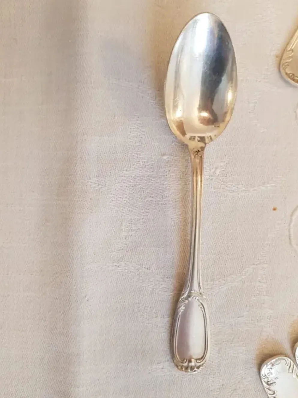 Ménagère en argent 37 pièces style Louis XV