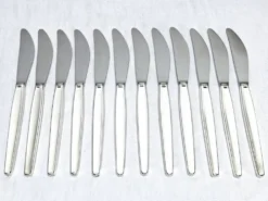 Ménagère georg jensen - modèle cypress - 133 pièces, argent massif