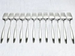 Ménagère georg jensen - modèle cypress - 133 pièces, argent massif