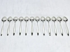 Ménagère georg jensen - modèle cypress - 133 pièces, argent massif