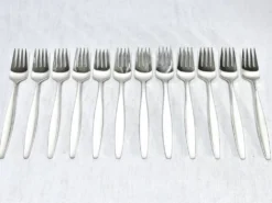 Ménagère georg jensen - modèle cypress - 133 pièces, argent massif