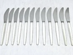 Ménagère georg jensen - modèle cypress - 133 pièces, argent massif