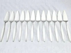 Ménagère georg jensen - modèle cypress - 133 pièces, argent massif