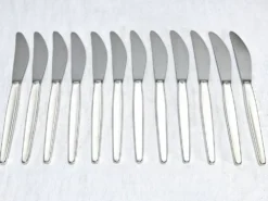 Ménagère georg jensen - modèle cypress - 133 pièces, argent massif