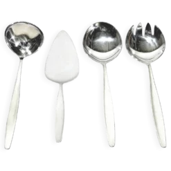 Ménagère georg jensen - modèle cypress - 133 pièces, argent massif