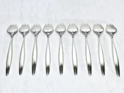Ménagère georg jensen - modèle cypress - 133 pièces, argent massif
