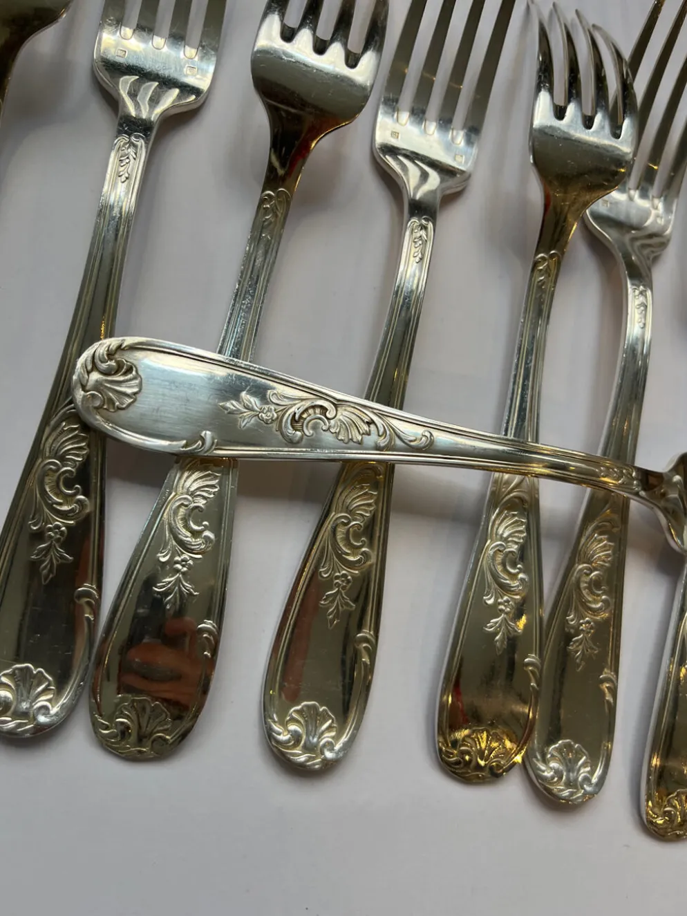 Ménagère 28p. métal argenté style Louis XV