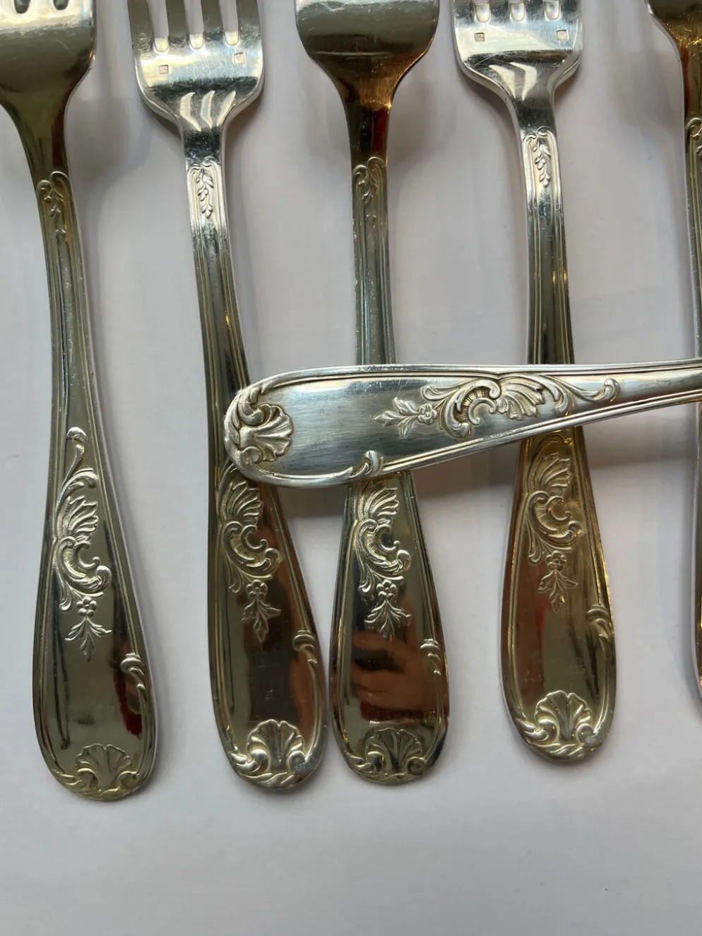 Ménagère 28p. métal argenté style Louis XV
