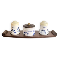 Ménagère Service Condiment Vintage Sel Poivre Moutarde 1970