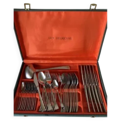 Ménagère vintage en inox Guy Degrenne, modèle Jet