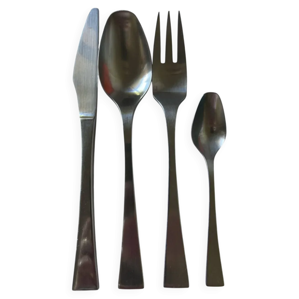 Ménagère vintage en inox Guy Degrenne, modèle Jet