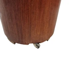 Mobilier de bar rond en acajou de style Art déco français, années 1920/30