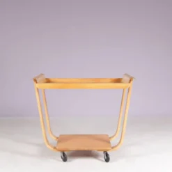 Modèle de chariot en bouleau des années 1950 : PB01 par Cees Braakman pour Pastoe Pays-Bas