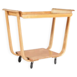 Modèle de chariot en bouleau des années 1950 : PB01 par Cees Braakman pour Pastoe Pays-Bas