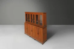 Monastère à 12 portes ou vitrine en pin, Belgique vers 1890
