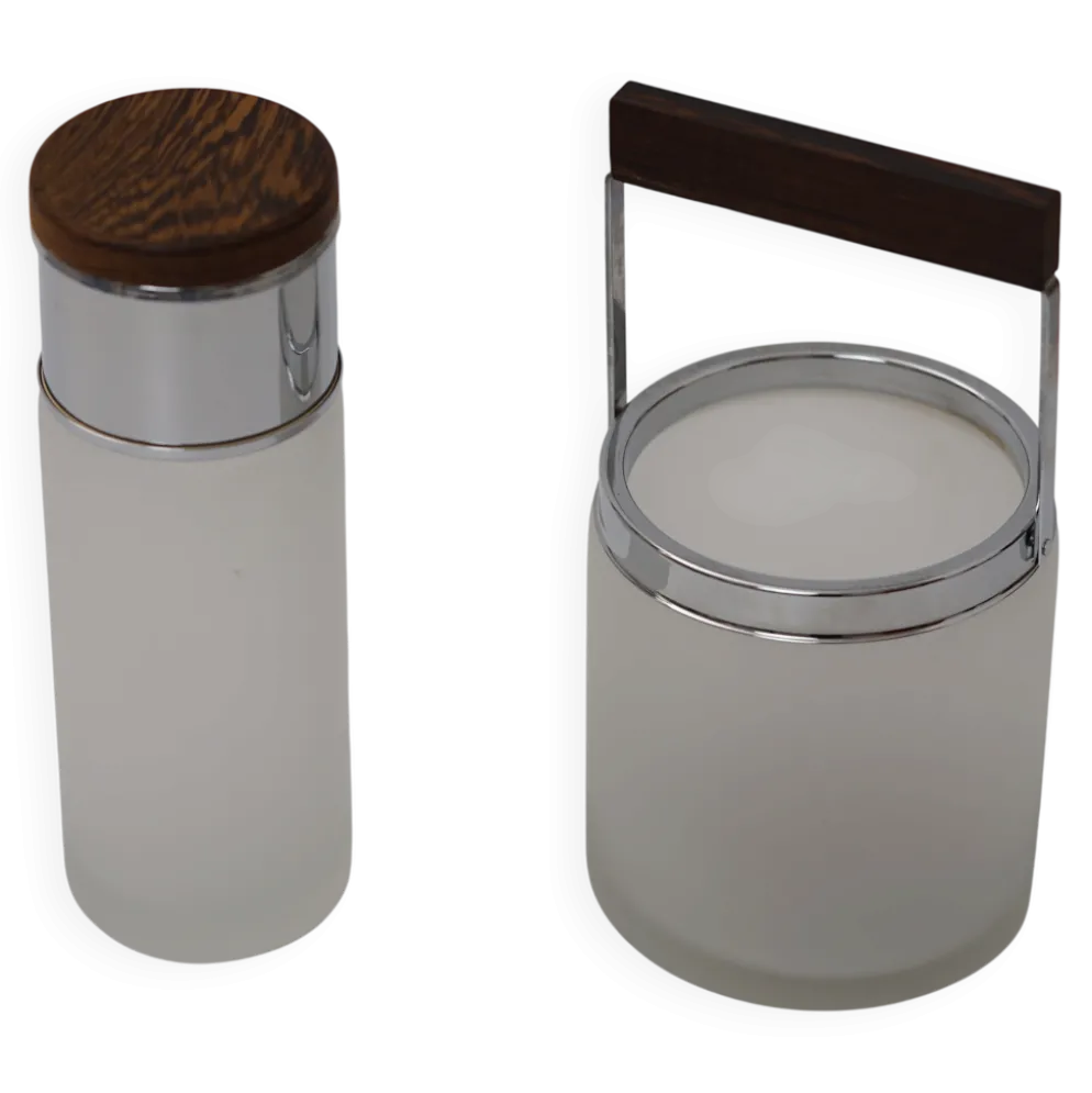Mon shaker à cocktail et seau à glace Mi Century Modern