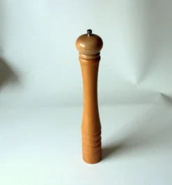 Moulin à poivre XL vintage en bois et métal