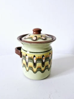 Moutardier vintage bulgare céramique Troyan