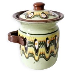 Moutardier vintage bulgare céramique Troyan
