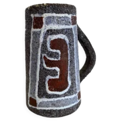 Mug brutaliste allemand, années 80