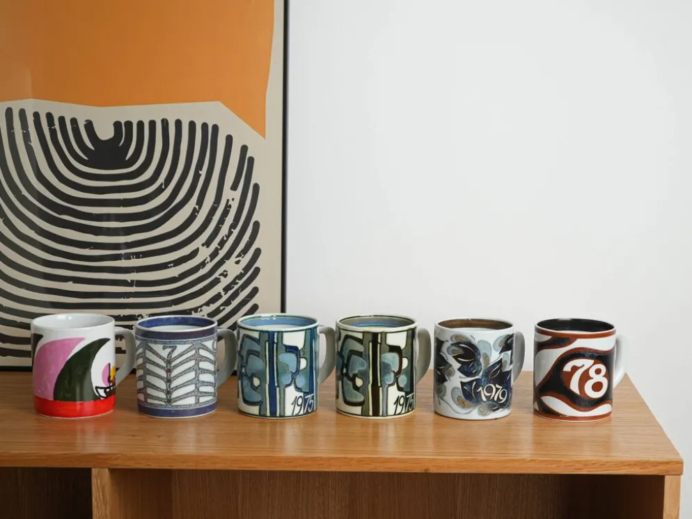 Mug en porcelaine, design danois, 1979, designer : Ivan Weiss, fabricant : Roy