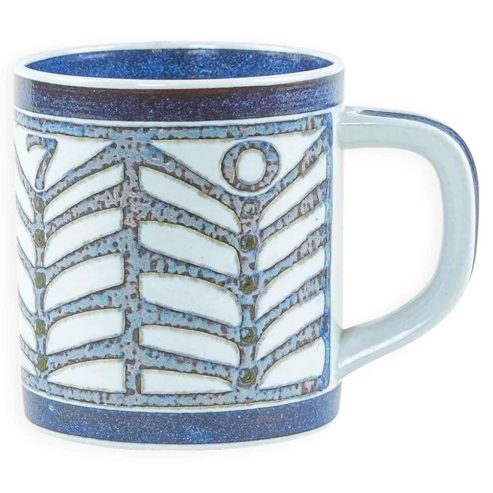 Mug en porcelaine, design danois, années 1970, fabricant : Royal Copenhagen