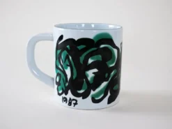 Mug en porcelaine, design danois, 1987, designer : Mogens Andersen