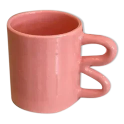 Mug tasse céramique anse vague