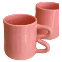 Mug tasse céramique anse vague