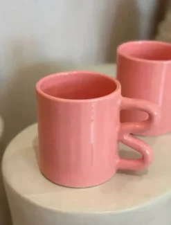 Mug tasse céramique anse vague