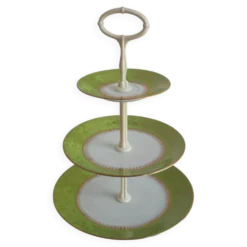 Multi-tiered porcelain tray, Stará Role porcelain, Czechoslovakia, 1950s.