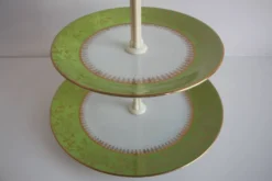 Multi-tiered porcelain tray, Stará Role porcelain, Czechoslovakia, 1950s.