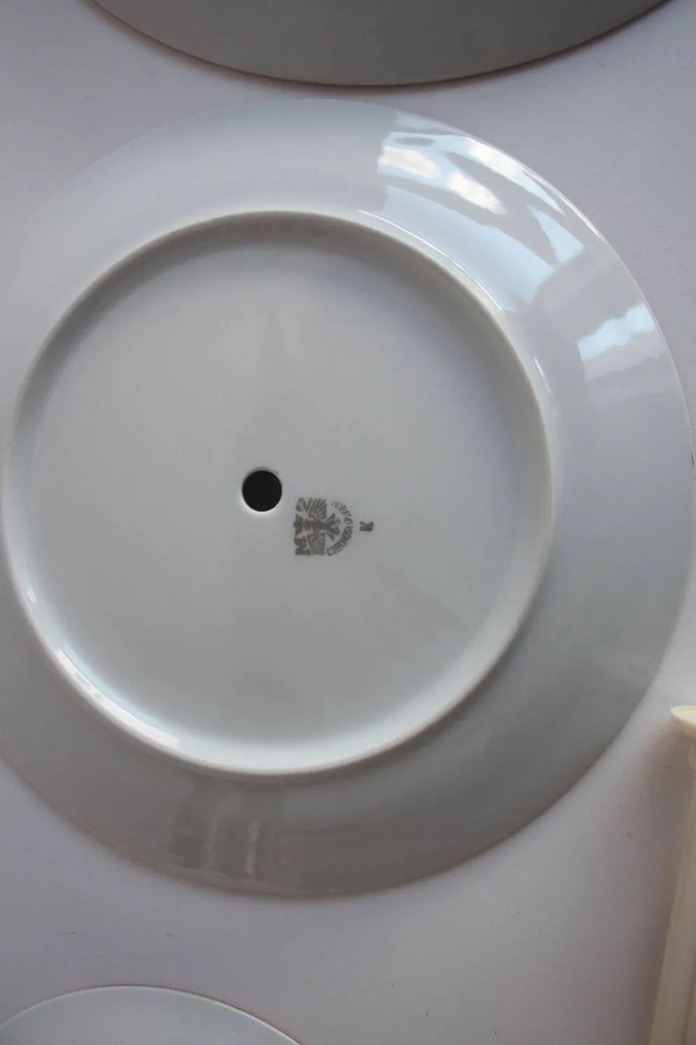 Multi-tiered porcelain tray, Stará Role porcelain, Czechoslovakia, 1950s.