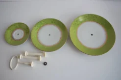 Multi-tiered porcelain tray, Stará Role porcelain, Czechoslovakia, 1950s.