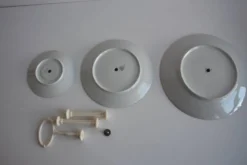 Multi-tiered porcelain tray, Stará Role porcelain, Czechoslovakia, 1950s.
