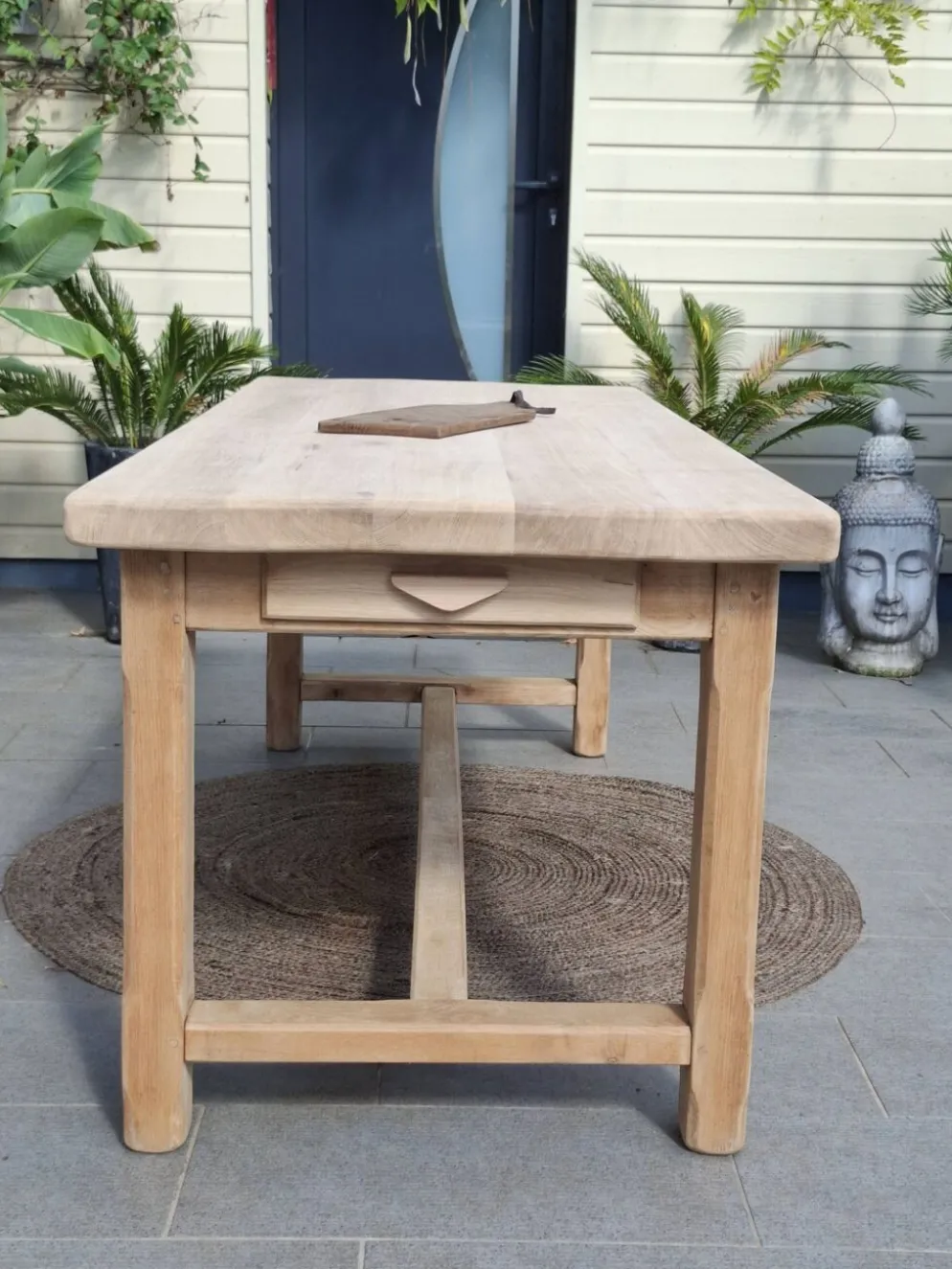 N052 table de ferme rénovée