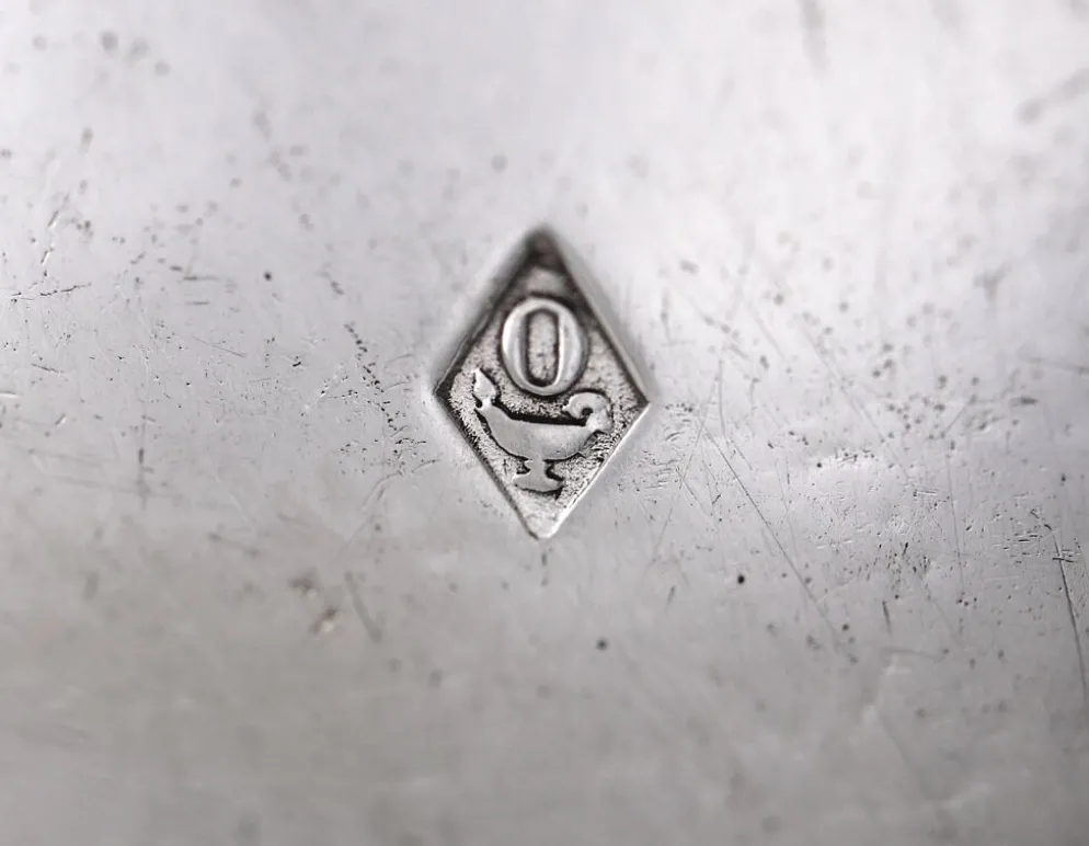 Odiot, saucière double + doublures, argent Minerve, excellent état, XIX, 1,798 kg