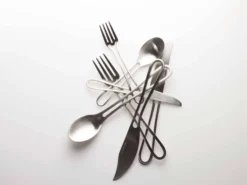 Outline cutlery set 42 pieces flatware set fork knife spoon and small items