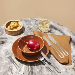 Outline cutlery set 42 pieces flatware set fork knife spoon and small items