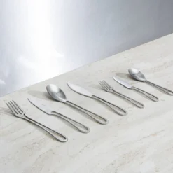 Outline cutlery set 42 pieces flatware set fork knife spoon and small items