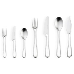 Outline cutlery set 42 pieces flatware set fork knife spoon and small items